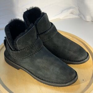 UGG McKay Black Suede with Sheepskin lining